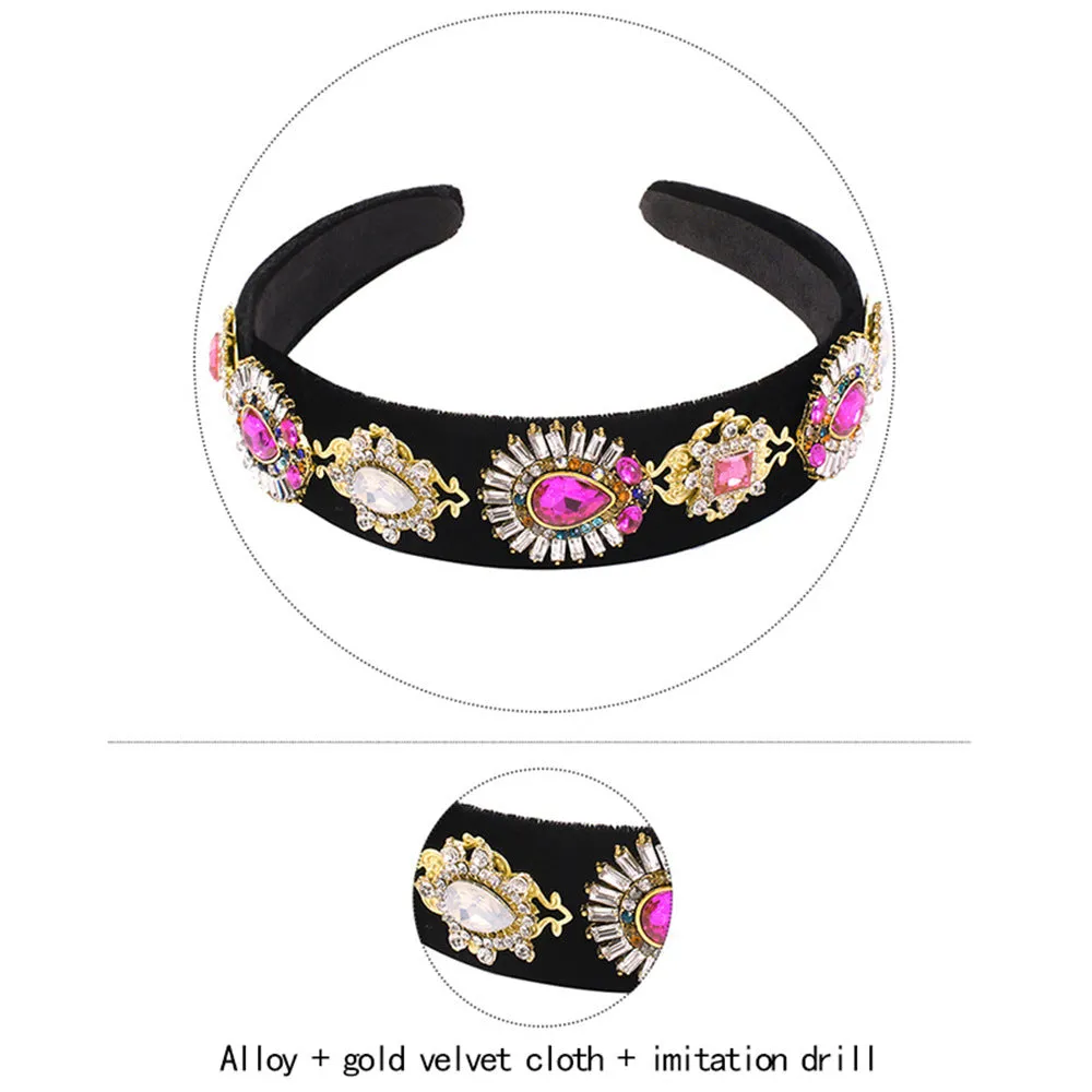 Colourful Gemstone Flower Headband