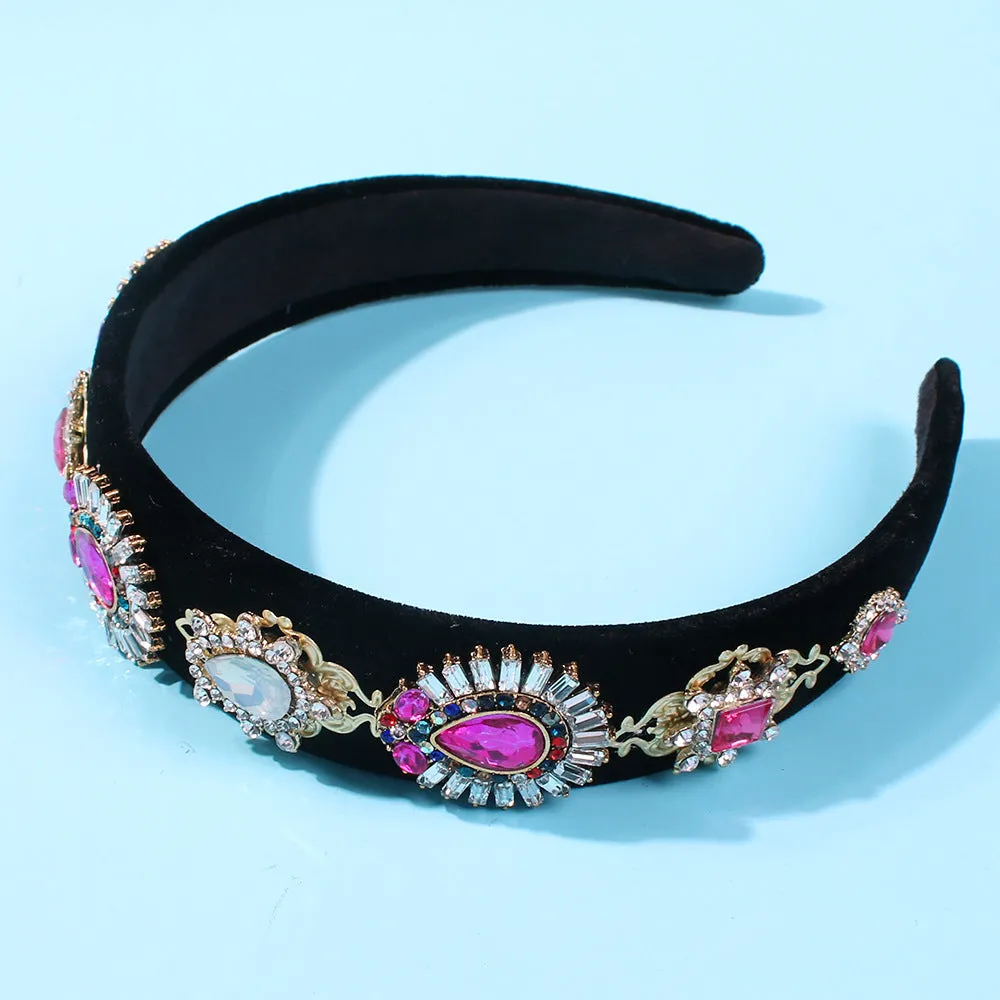 Colourful Gemstone Flower Headband