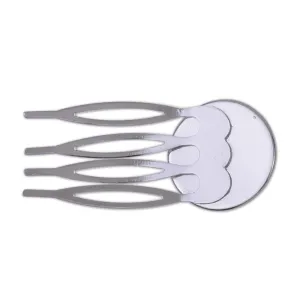 Comb Hair Clips Findings 20mm Round Bezel Setting,Bridal Supplies 4 Teeth Hair Comb ,Diy Hair Accessories,Imitation Rhodium