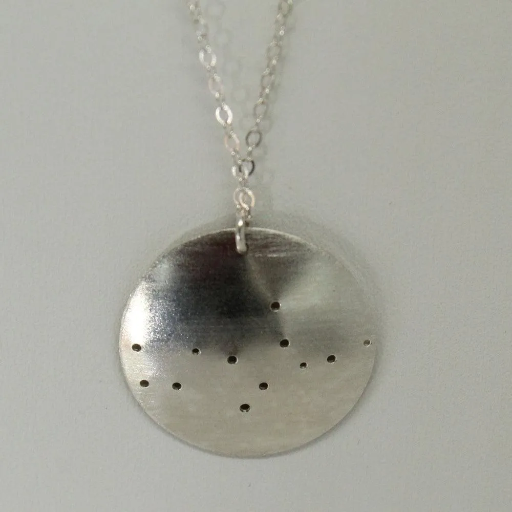 Constellation/Asterism Pinhole Sterling Silver Necklace