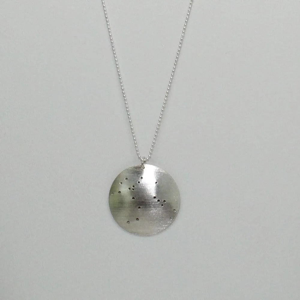 Constellation/Asterism Pinhole Sterling Silver Necklace