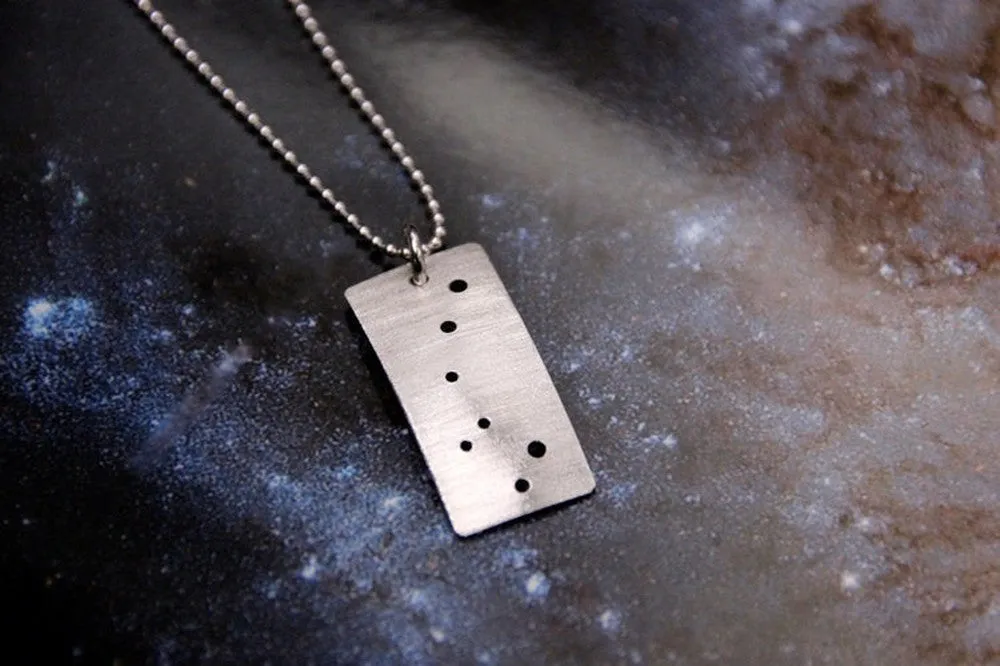 Constellation/Asterism Pinhole Sterling Silver Necklace