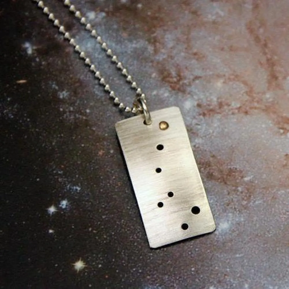 Constellation/Asterism Pinhole Sterling Silver Necklace