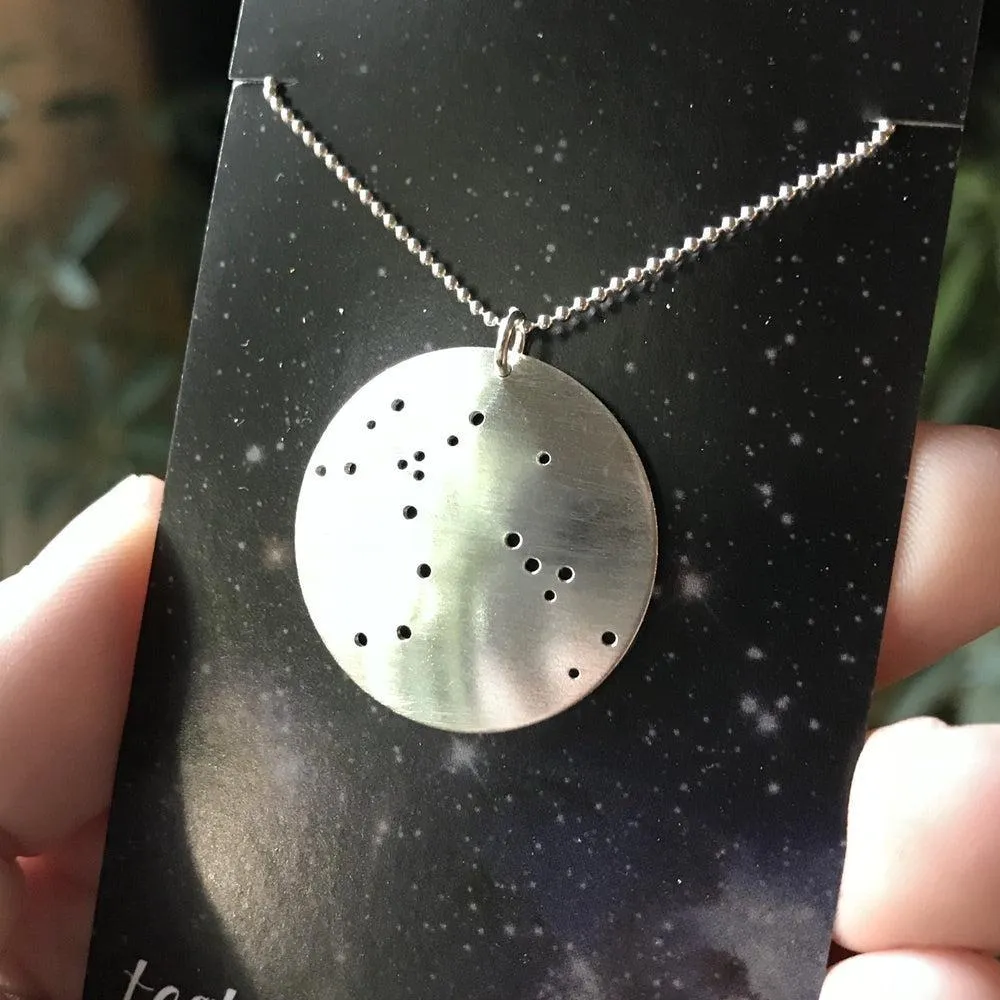 Constellation/Asterism Pinhole Sterling Silver Necklace
