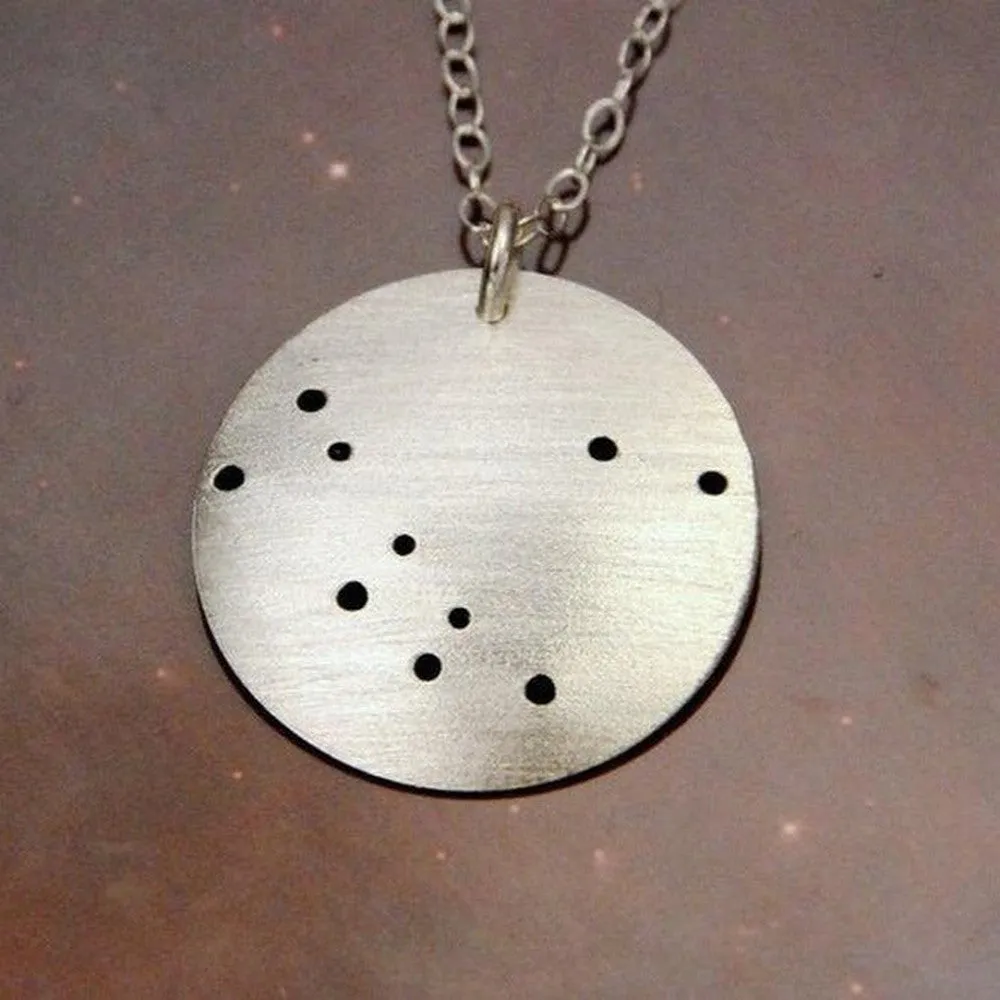 Constellation/Asterism Pinhole Sterling Silver Necklace