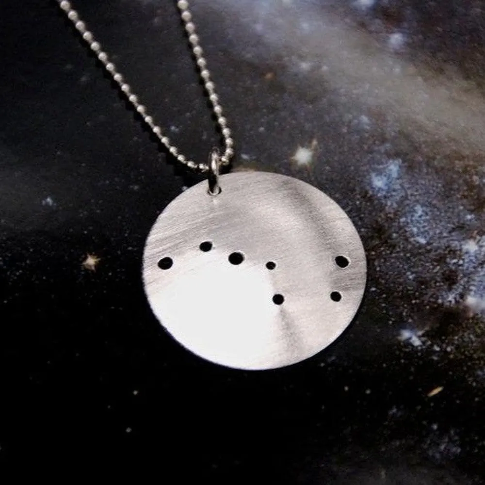 Constellation/Asterism Pinhole Sterling Silver Necklace