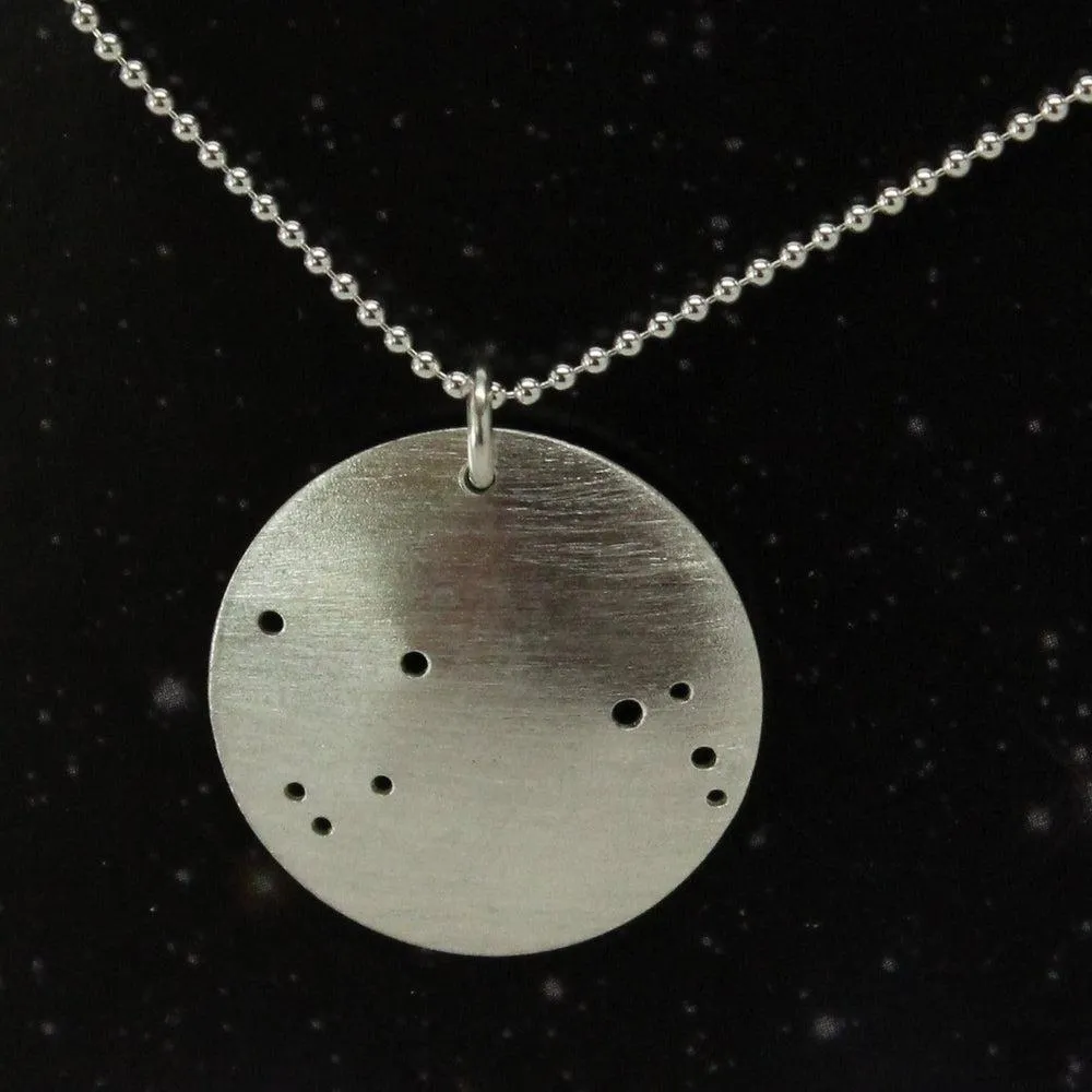 Constellation/Asterism Pinhole Sterling Silver Necklace