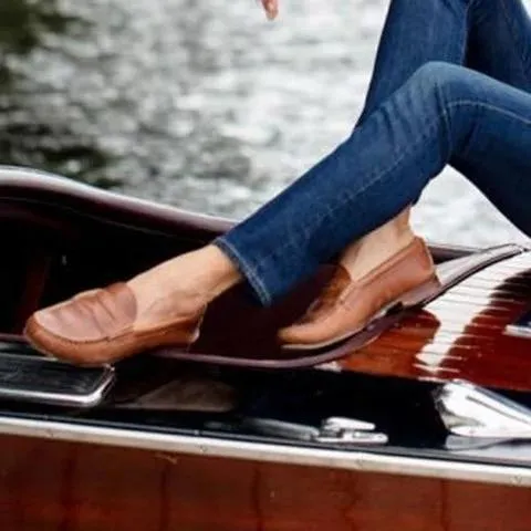 Creamtopmall Vintage Slip On Loafers Low Heel Pu Leather Loafers