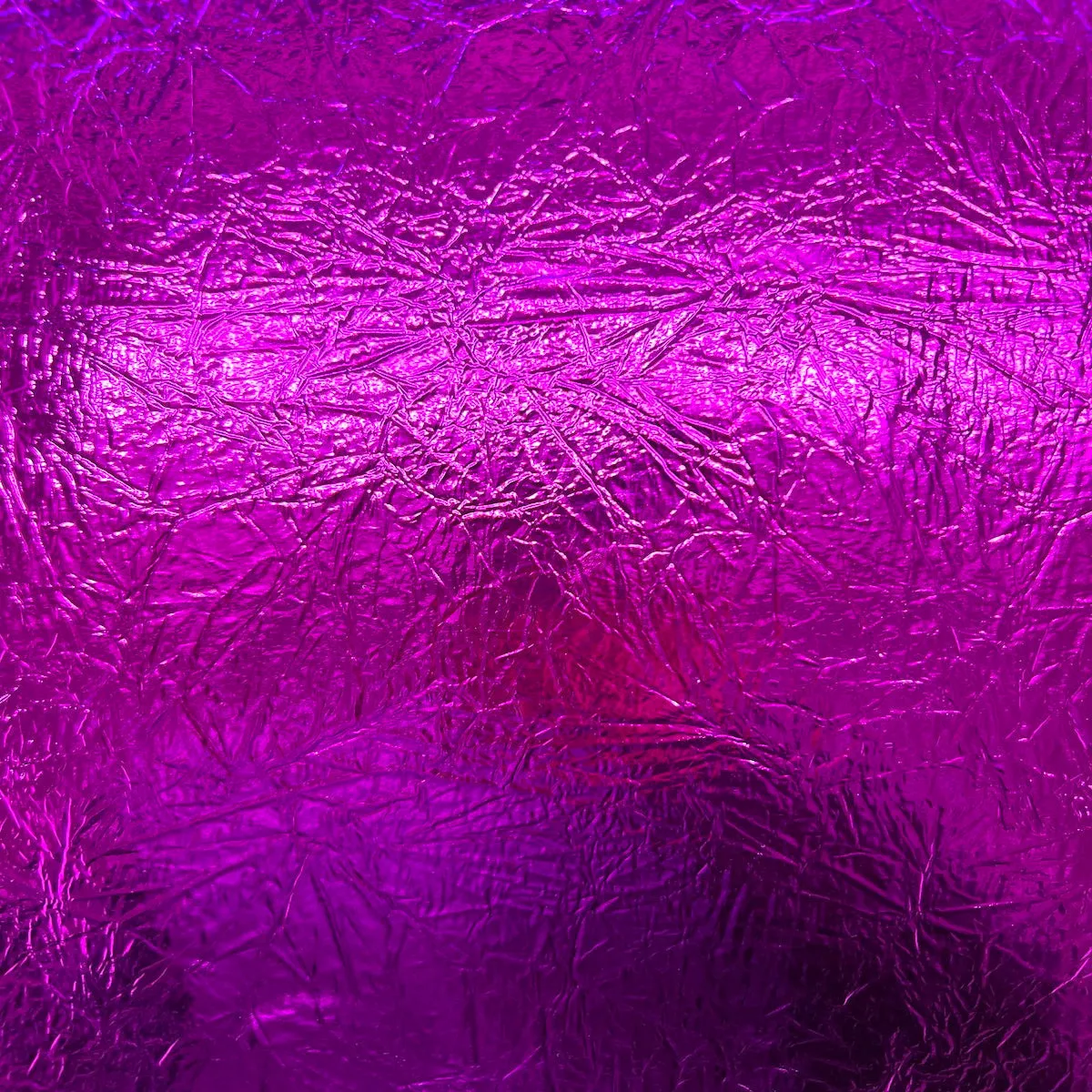 Crushed Distressed Foil Chrome Mirror Reflective Vinyl Fabric
