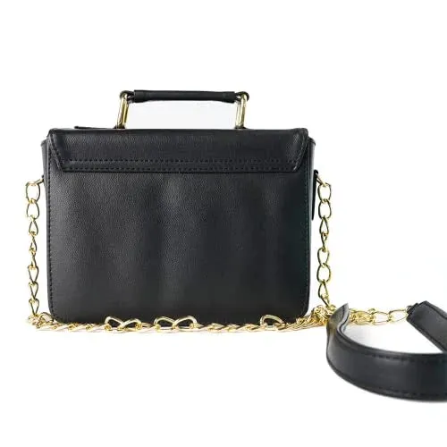 Customized Women's Buttoned Leather Bag   Mini Make up Kit - Black Olive Green
