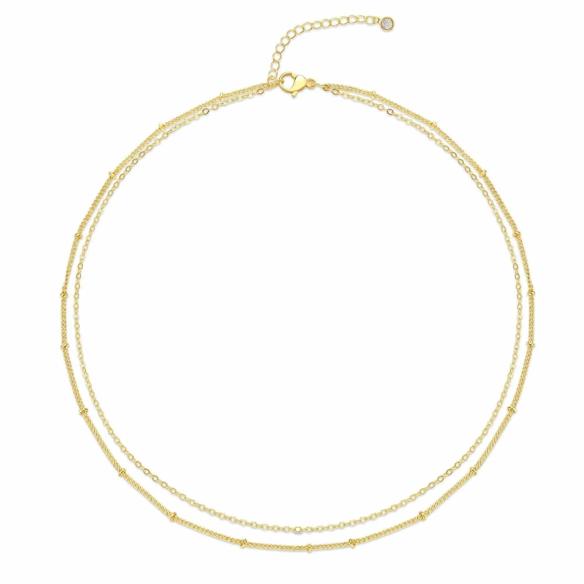 Dainty Layered Chain: Silver
