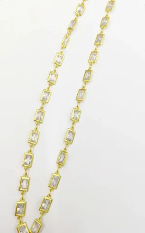 Dainty Round CZ Necklace