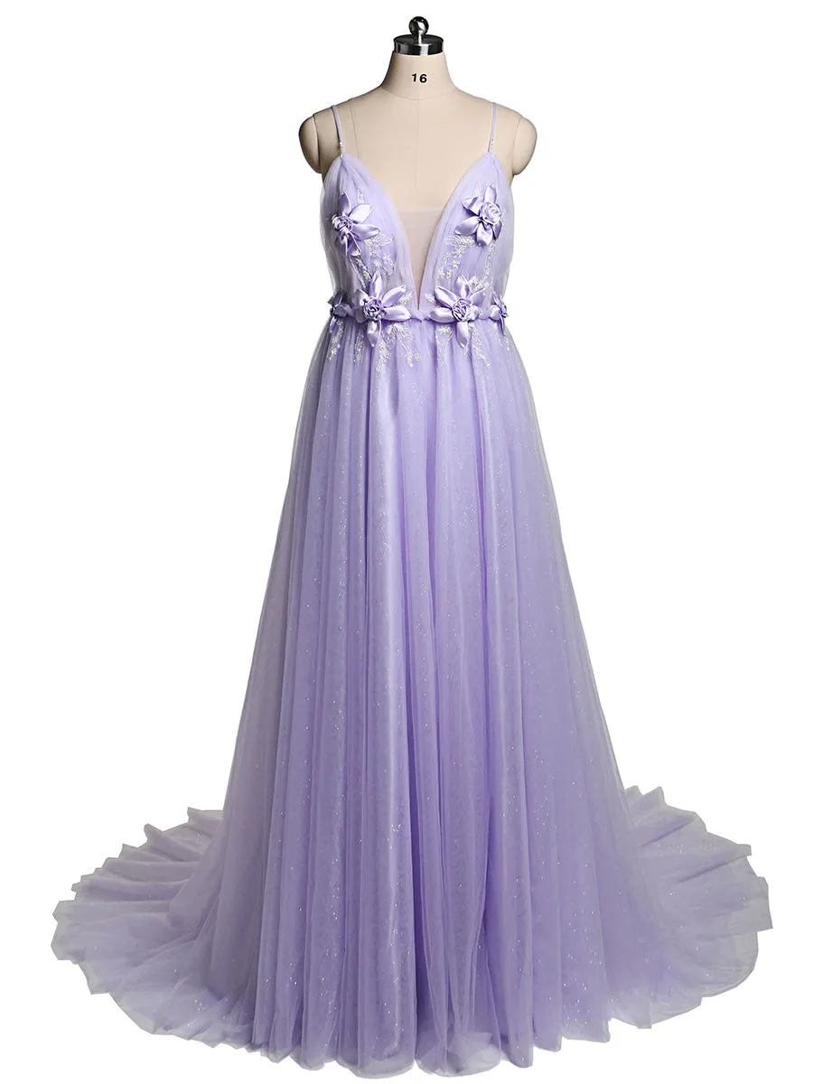 Deep V Neck Tulle Maternity Dress for Photo Shoot Flowers Maternity Dress Maxi Gown Baby Shower Dress Photo Props
