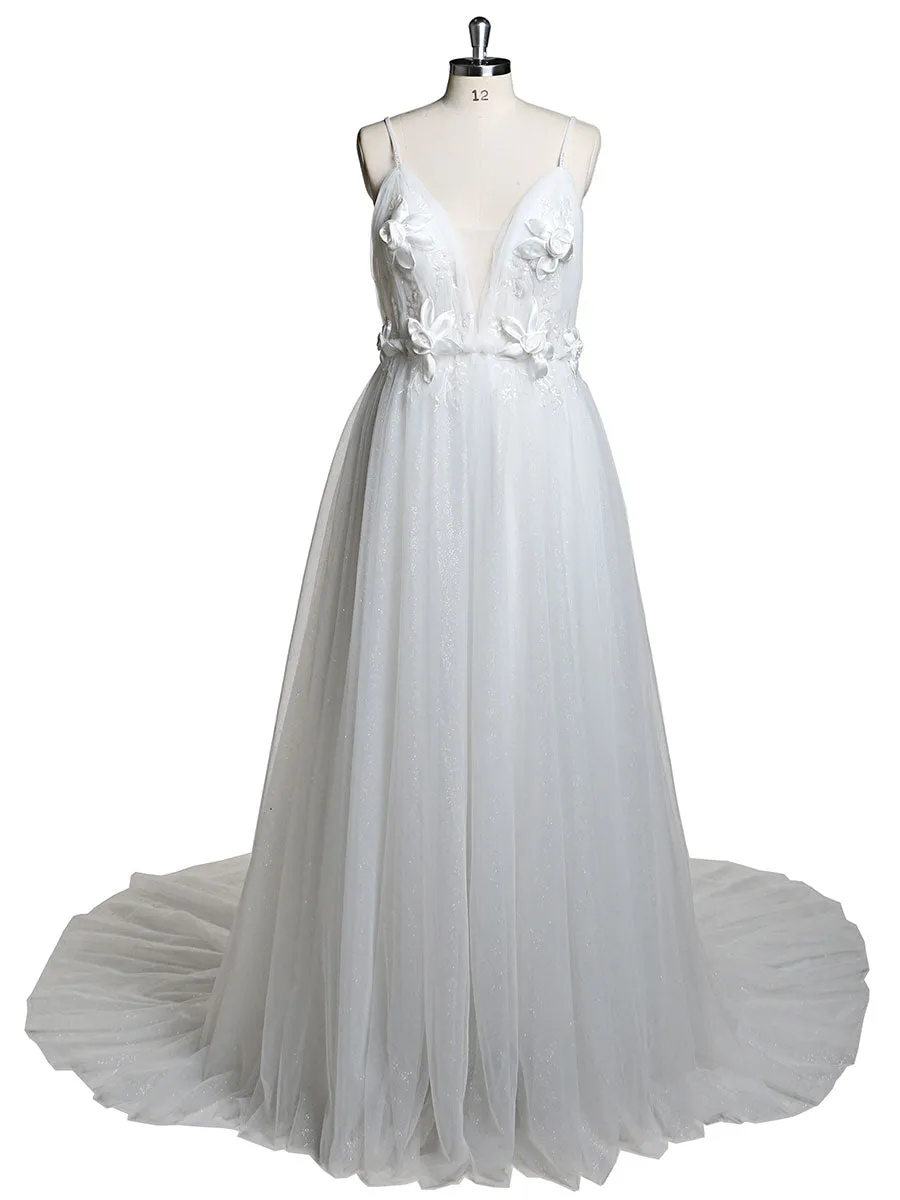 Deep V Neck Tulle Maternity Dress for Photo Shoot Flowers Maternity Dress Maxi Gown Baby Shower Dress Photo Props