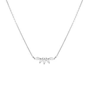 Diamond Marquise Necklace 14K