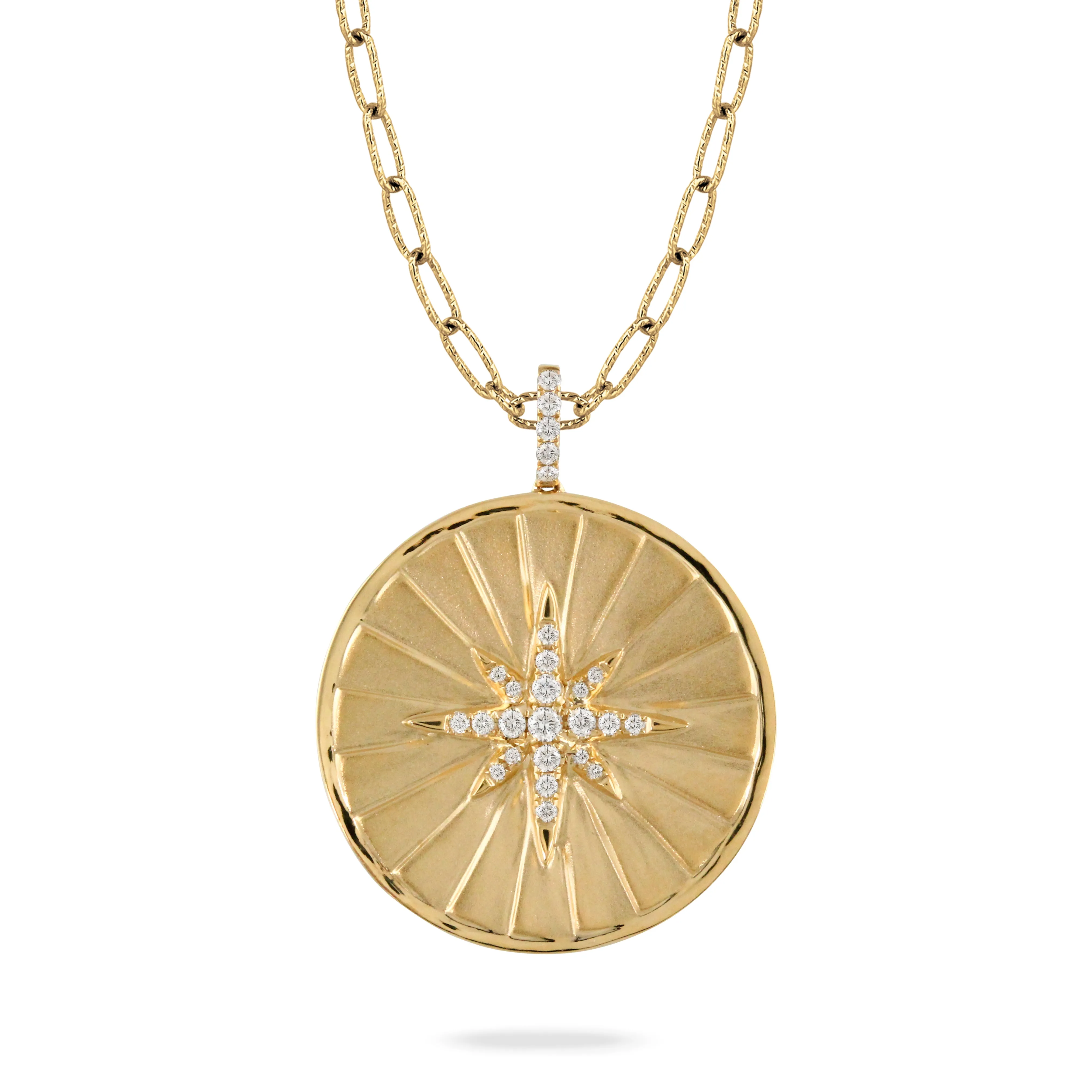 Diamond Pendant in Satin Finish