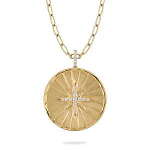 Diamond Pendant in Satin Finish