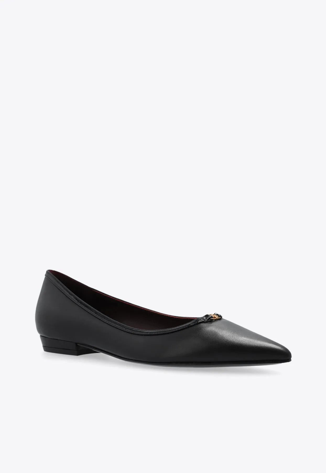 Double T Pointed-Toe Flats