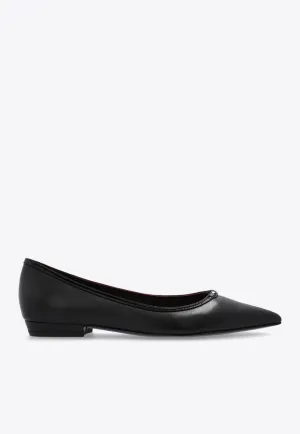 Double T Pointed-Toe Flats
