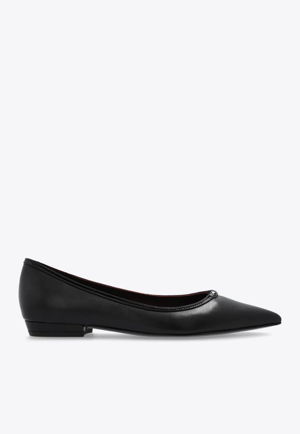 Double T Pointed-Toe Flats