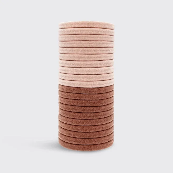 Eco-Friendly Nylon Hair Elastics - 20 pcs
