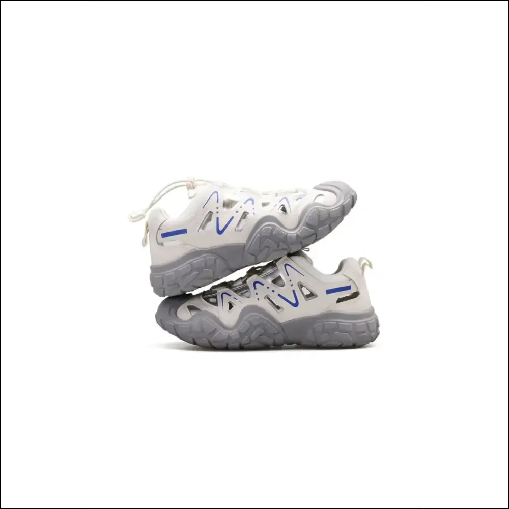 Elastic Lock Laces Round Toe Platform Contrast Athletic Shoes