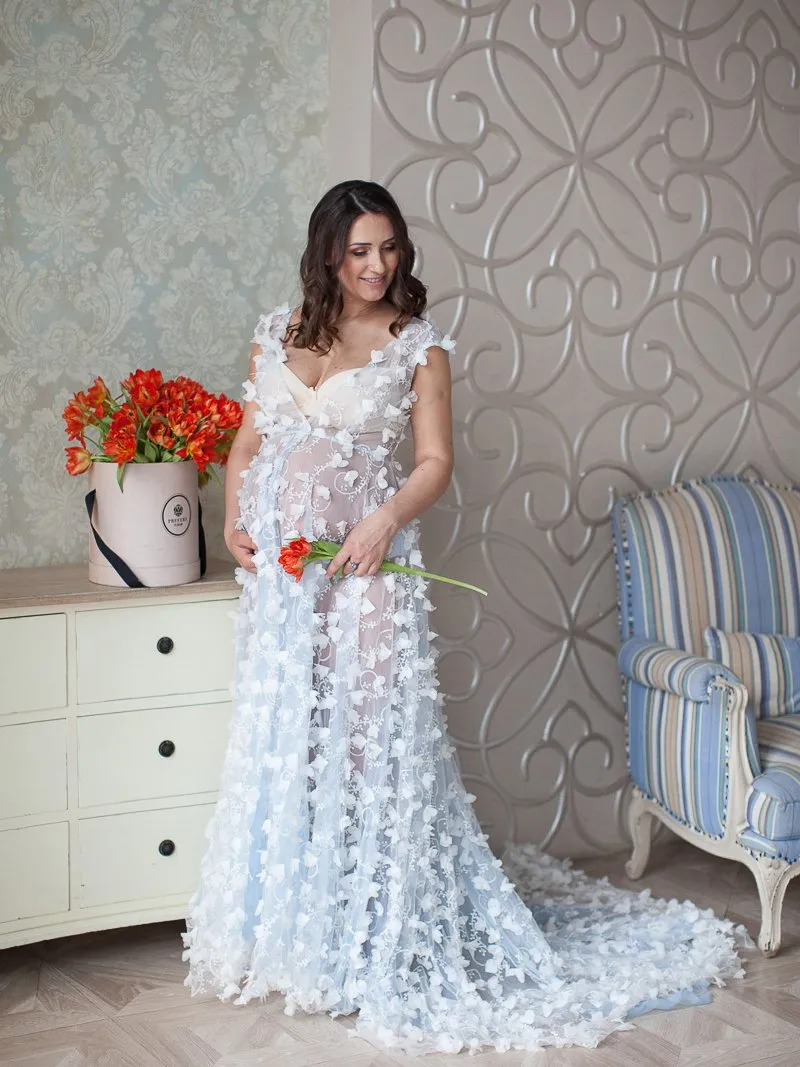 Elegant Beaded Evening Dress Floor-Length V Neck Formal Party Dress YD21416