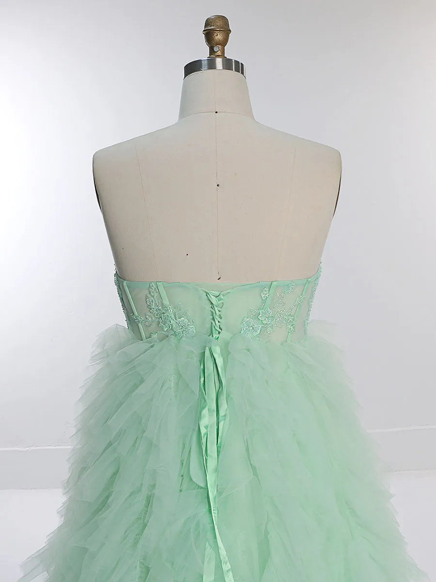 Elegant Tulle Wedding Dress with Beading Lace Maternity Dress for Photo Shoot YEWEN YW220924-1