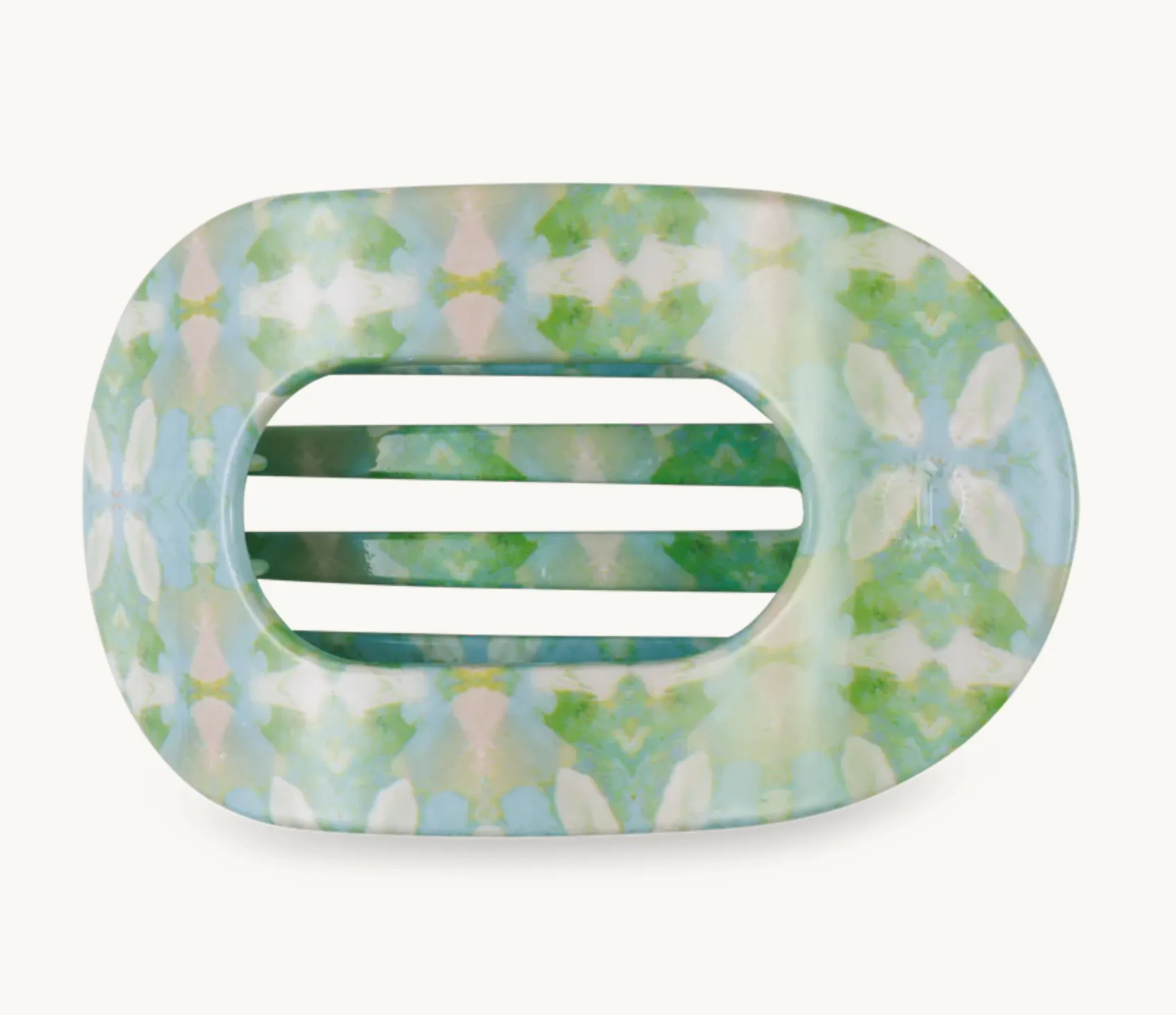 Elephant Falls Large Flat Round Hair Clip