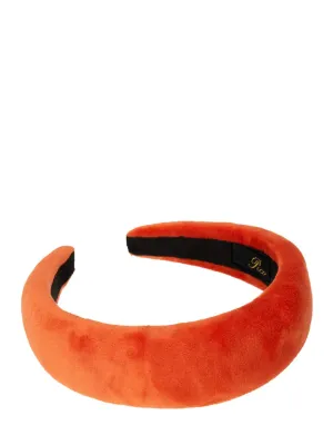 Emma Plain Velvet Headband, rusty