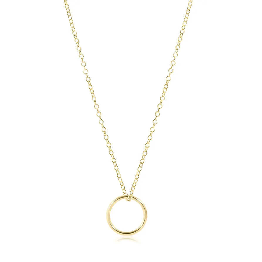 enewton 16" Gold Necklace - Halo Gold Charm