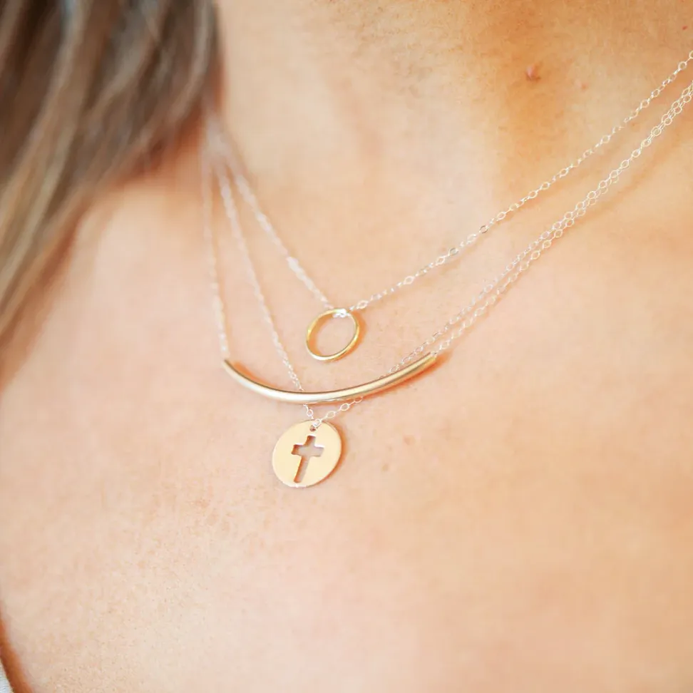 enewton 16" Gold Necklace - Halo Gold Charm