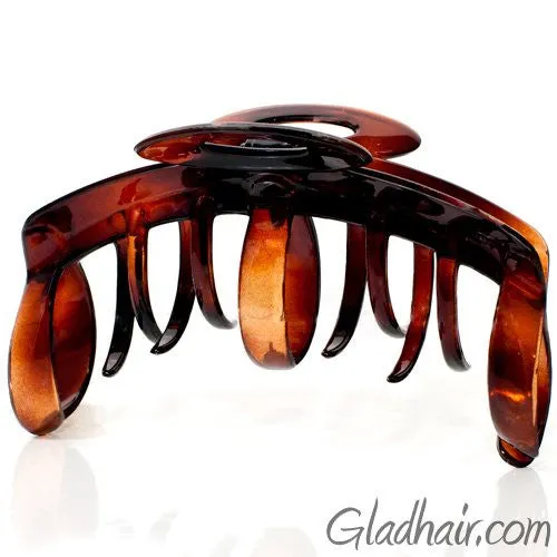 Extra Large French Assorted Teeth Tortoise Hair Claw