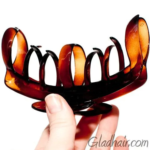 Extra Large French Assorted Teeth Tortoise Hair Claw