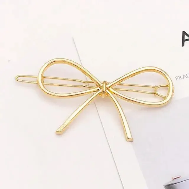 Fashion Circle Moon Hair Clips Modern Design For Women Geometric Hair Pins Charming Girls Hair Clips Hair Styling Accessories