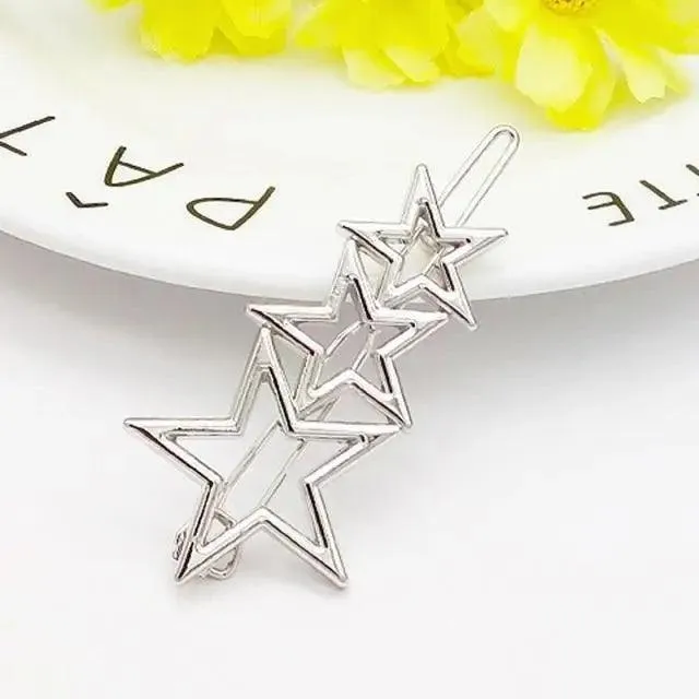 Fashion Circle Moon Hair Clips Modern Design For Women Geometric Hair Pins Charming Girls Hair Clips Hair Styling Accessories