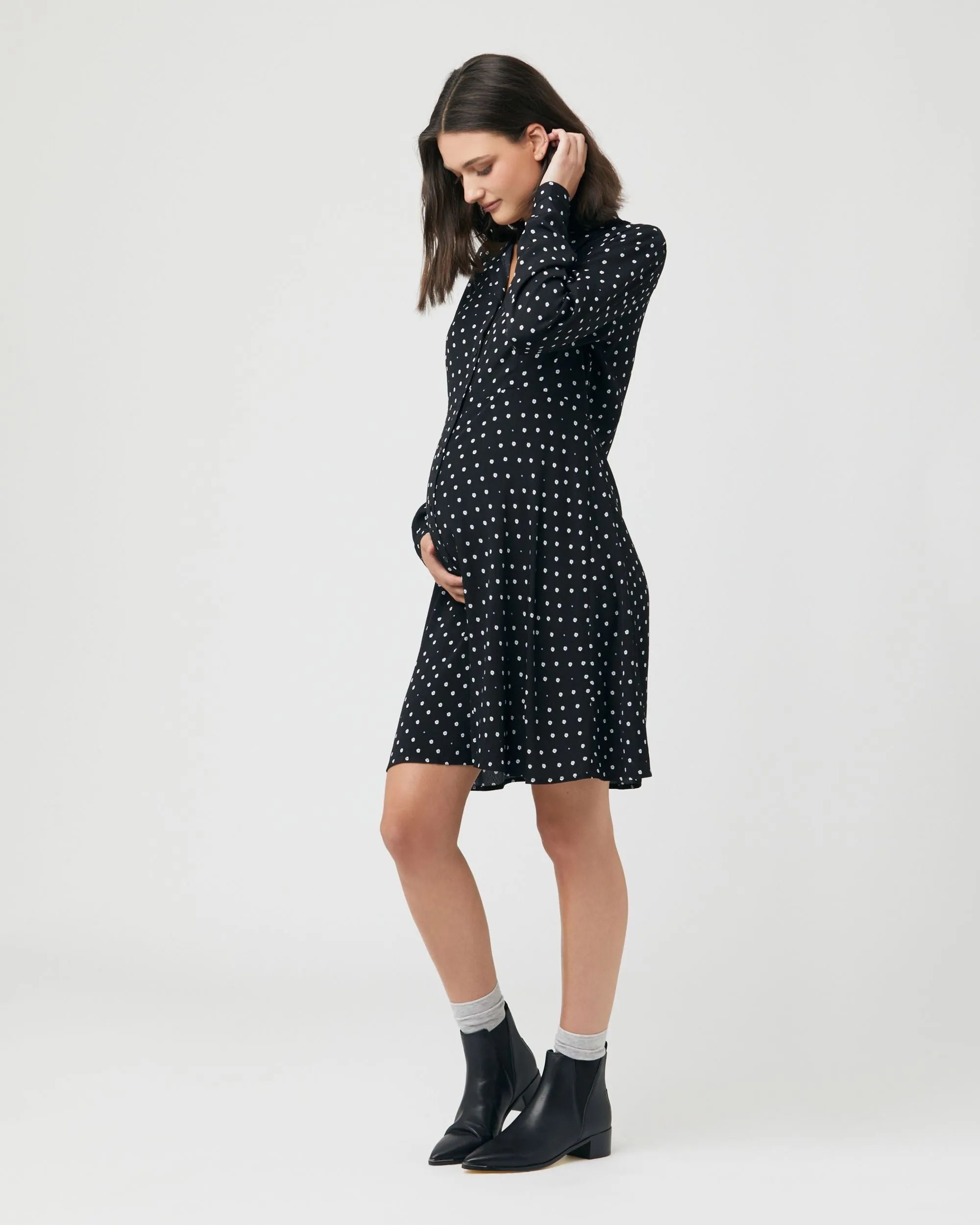Fifi Shirt Dress Black