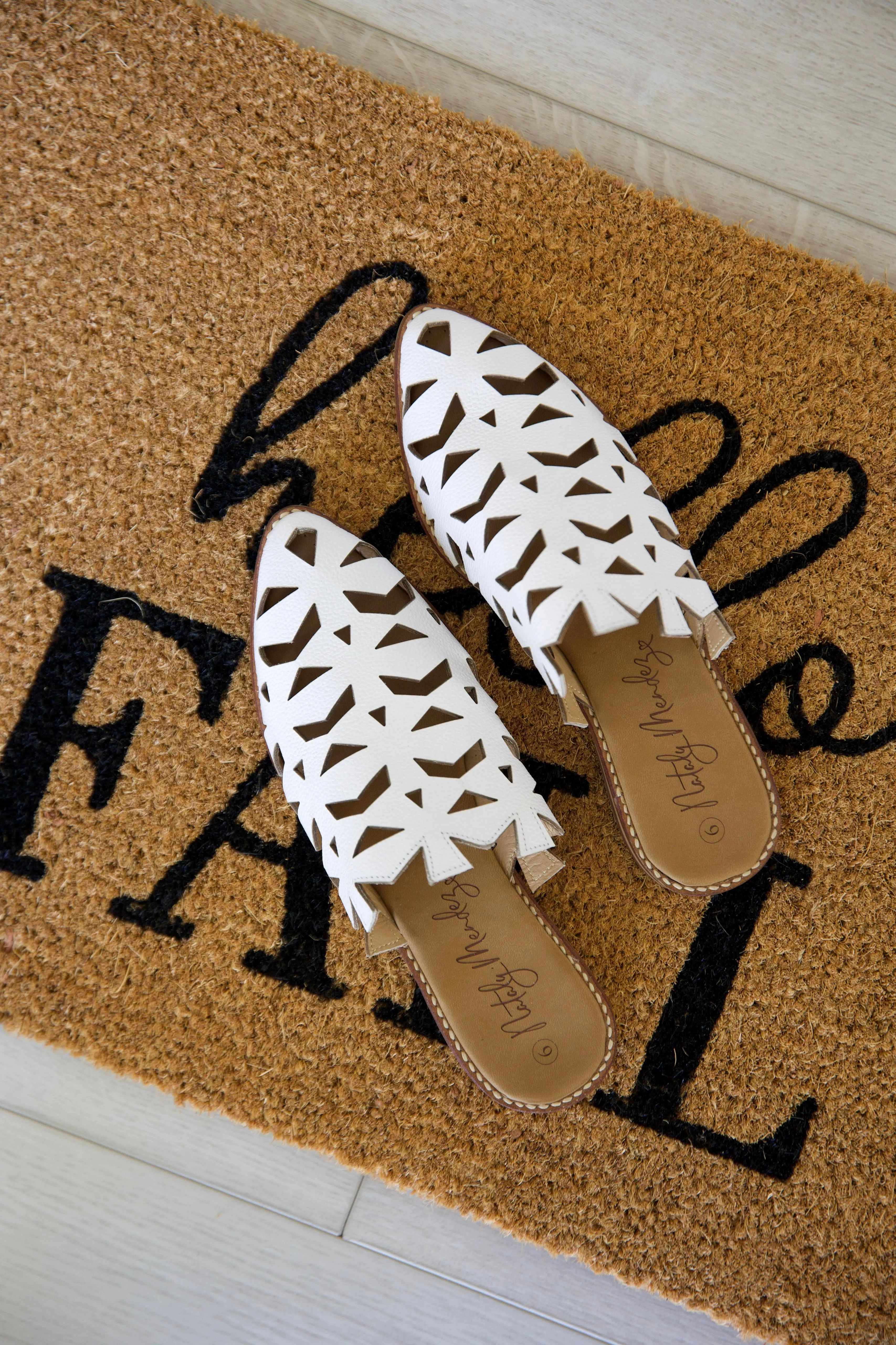 Flats Hoja - White