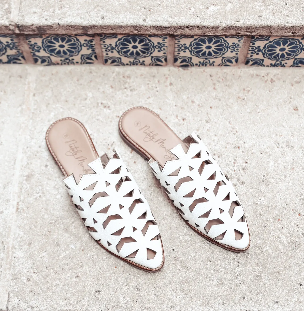 Flats Hoja - White