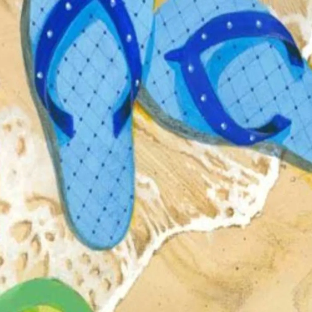 Flip Flops and Starfish 1 Giclee Wrap Canvas Wall Art