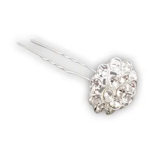 Floral Rhinestone Hair Pin