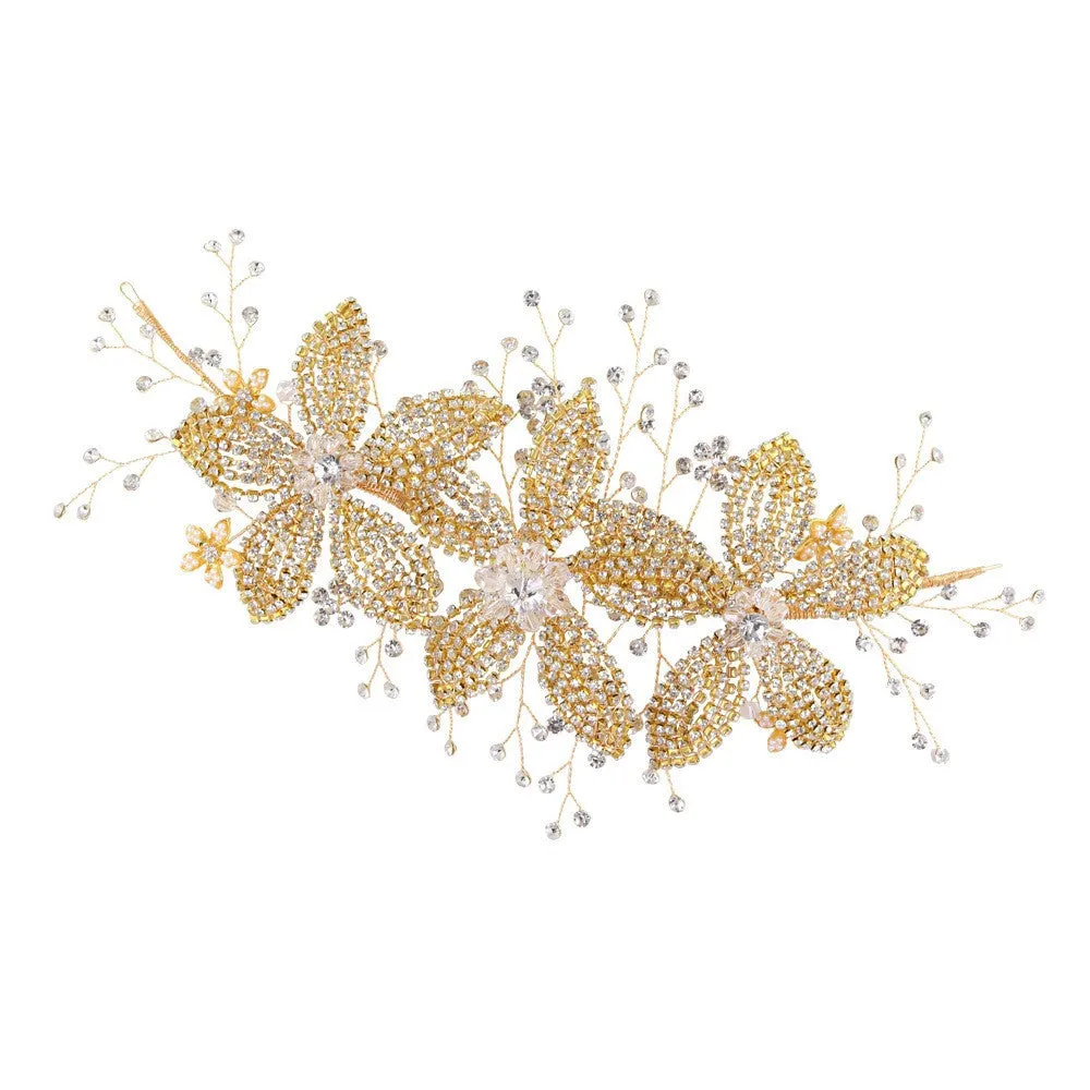 Flower Rhinestone Hair Accessories
