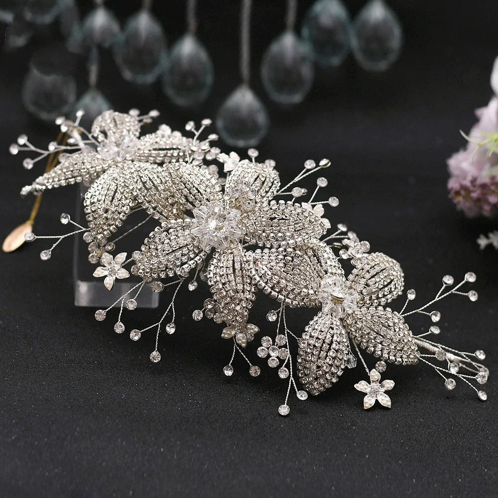 Flower Rhinestone Hair Accessories