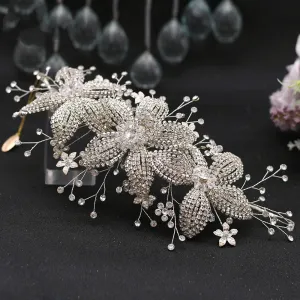 Flower Rhinestone Hair Accessories