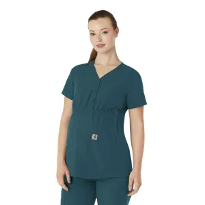 Force Essentials C14113 Henley Maternity Scrub Top Caribbean
