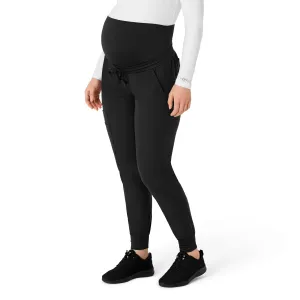 Force Essentials C54113 Maternity Jogger Scrub Pants Black