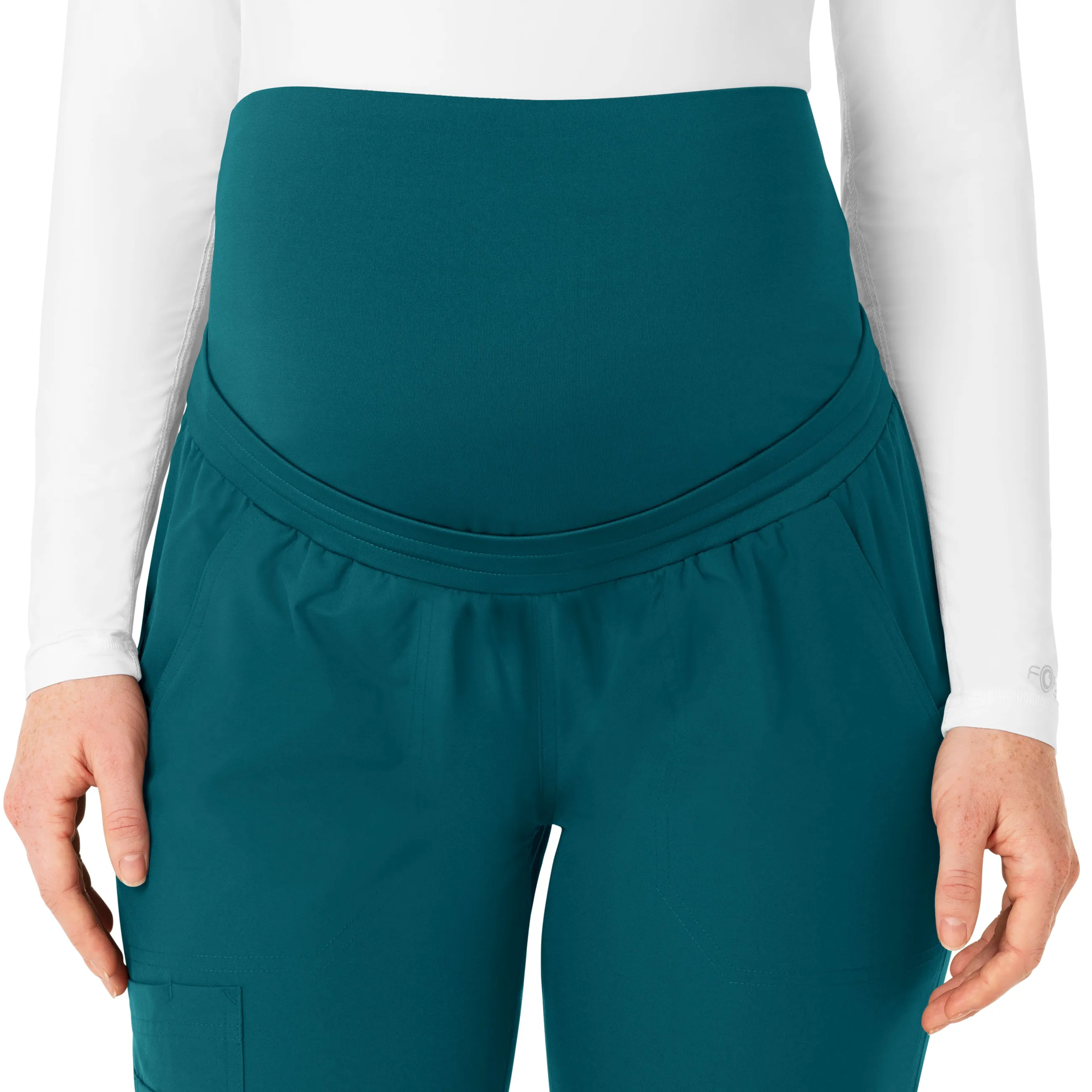 Force Essentials C54113 Maternity Jogger Scrub Pants Caribbean