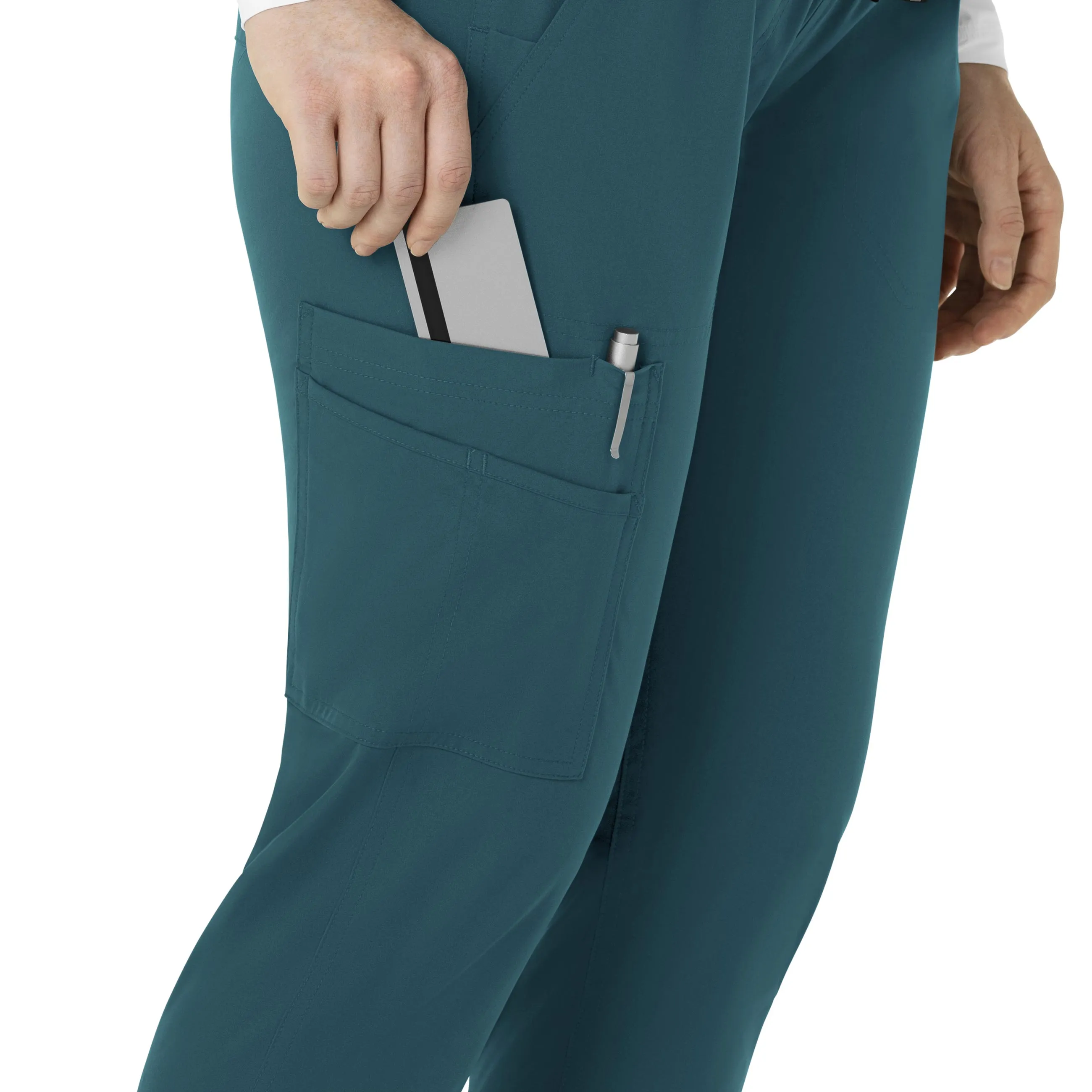 Force Essentials C54113 Maternity Jogger Scrub Pants Caribbean