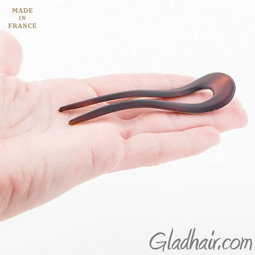 French Matt Crink Hair Pins - Pair