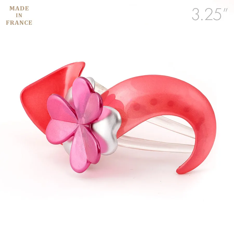 French Pink Plastic Beak Clip
